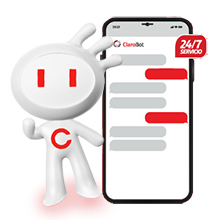 ClaroBot está disponible en Claropr.com, Mi Claro y WhatsApp. ClaroBot te ayuda en lo que necesites 24/7